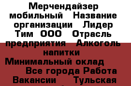 Мерчендайзер мобильный › Название организации ­ Лидер Тим, ООО › Отрасль предприятия ­ Алкоголь, напитки › Минимальный оклад ­ 43 000 - Все города Работа » Вакансии   . Тульская обл.